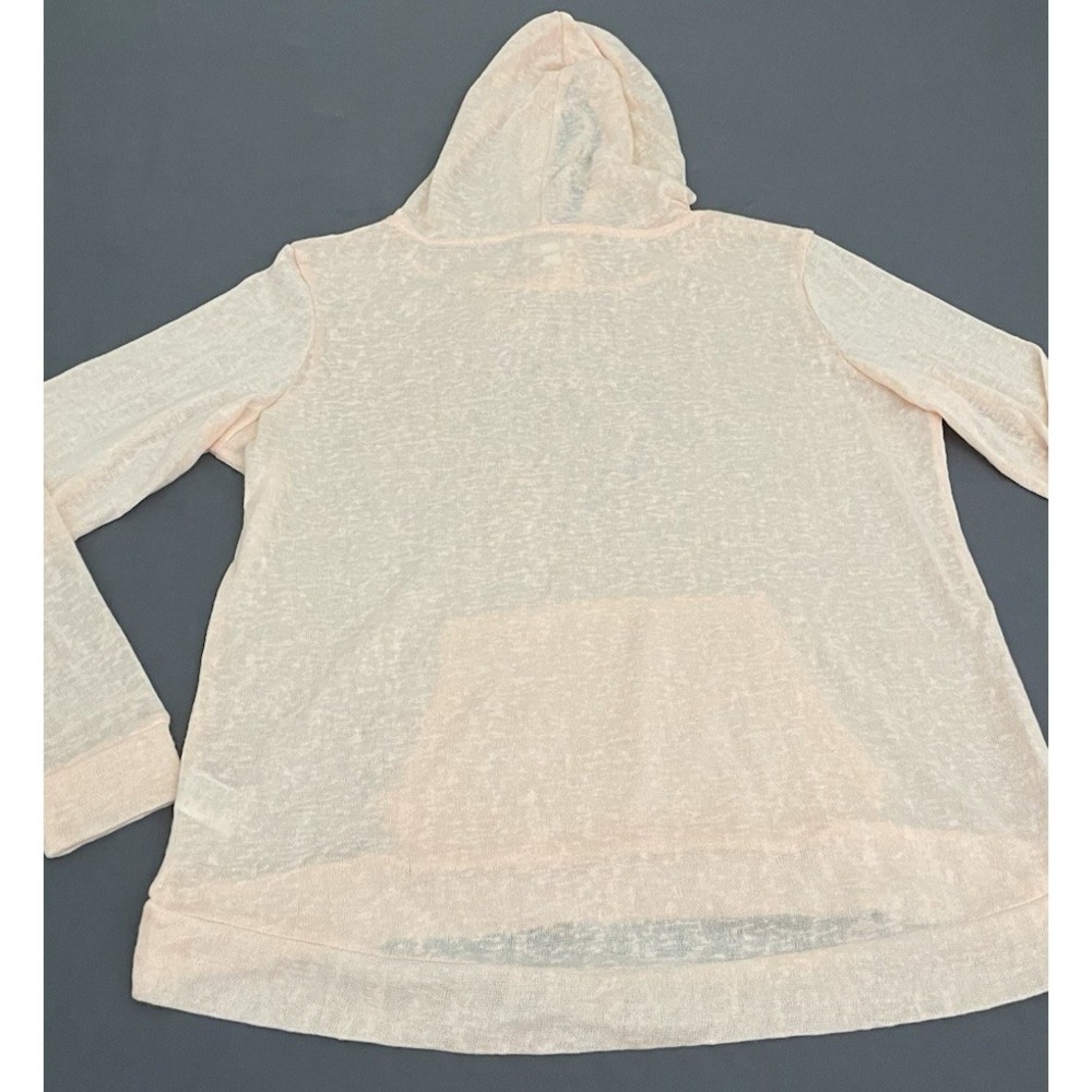 Weatherproof Lightweight Hoodie Sweater Womens Size Small Peach Orange Hooded - Picture 10 of 13